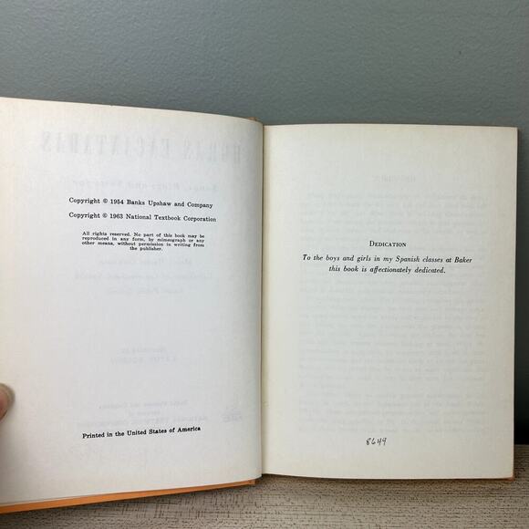 Vintage 60's Spanish Textbook Horas Encantadas Mabel Harris Coughran Text Book - Picture 4 of 8